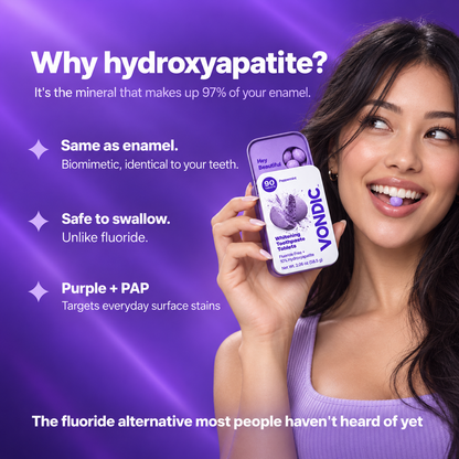 Purple Toothpaste Tablet with Hydroxyapatite