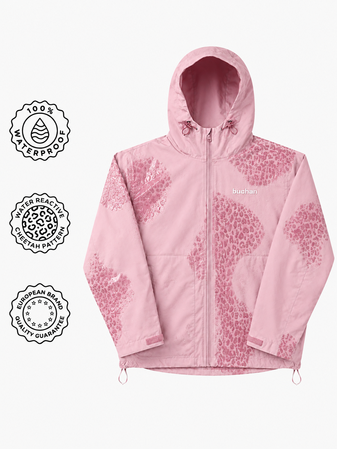 Cheetah Rainjacket - Water Reactive