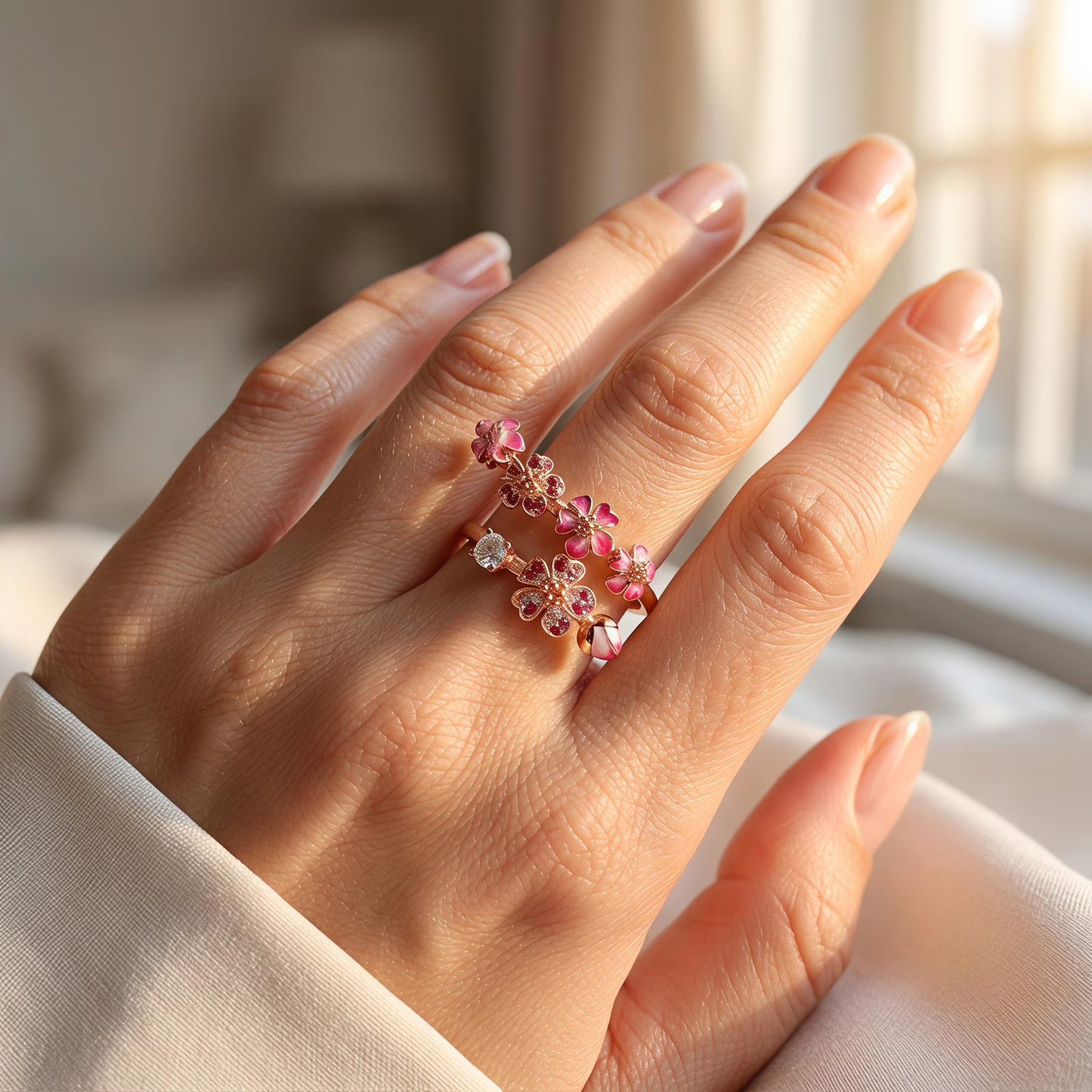 Peach Blossom Ring