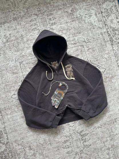 Dark Umber Wolf Hoodie