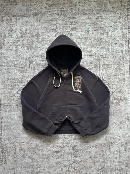 Dark Umber Wolf Hoodie